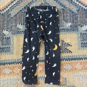 Black Ghost Print Leggings